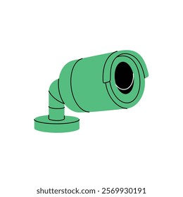 Safety camera. Security surveillance system. Vector illustration