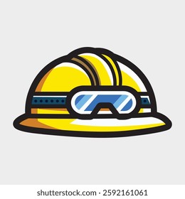 Safety Cap with goggles - Safety Helmet - SAfety Equipment