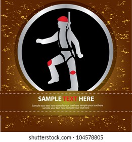 Safety climbing sign ,Vector