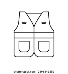 Ilustración vectorial de trabajo de icono de ropa de seguridad