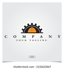 safety company hat logo premium elegant template vector eps 10