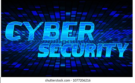 Safety concept, Closed Padlock on digital background, cyber monday security, Blue abstract hi speed internet technology background illustration. key vector