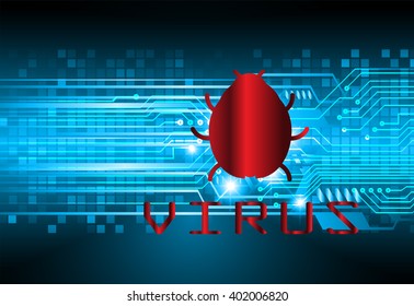 Safety concept, Closed Padlock on digital background, cyber security, Blue abstract hi speed internet technology background illustration.