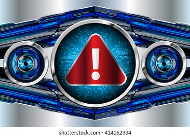 Safety concept, Closed Padlock on digital background, cyber security. vector