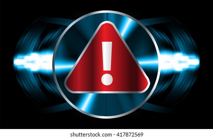 Safety concept, Closed Padlock on digital background, cyber security, Blue abstract hi speed internet technology background illustration. vector