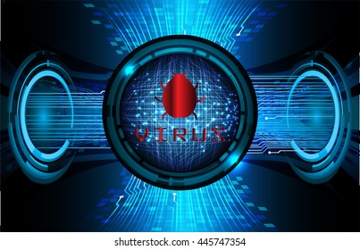 Safety concept, Closed Padlock on digital background, cyber security, Blue abstract hi speed internet technology background illustration, cyber. key scan virus computer.