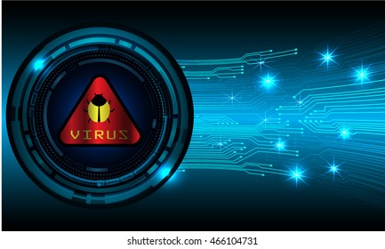 Safety concept, Closed Padlock on digital background, cyber security, Blue abstract hi speed internet technology background illustration. key