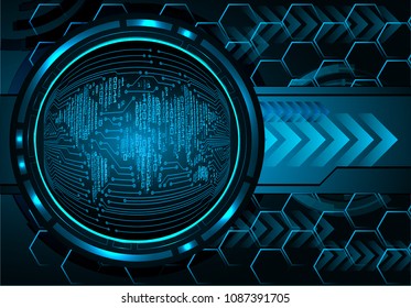 Safety concept,  cyber security, blue abstract hi speed internet technology background illustration. key, sci fi, fingerprint. scanning. Hand print.