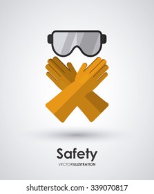 Safety concept/equipment icons design, vector illustration 10 eps graphic.