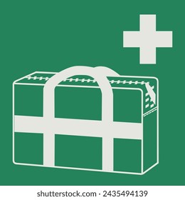SAFETY CONDITION SIGN PICTOGRAM, MEDICAL GRAB BAG ISO 7010 – E027