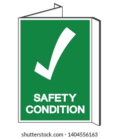Safety Condition Symbol, Vector Illustration, Isolate On White Background Label. EPS10