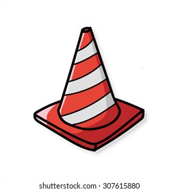 safety cone color doodle