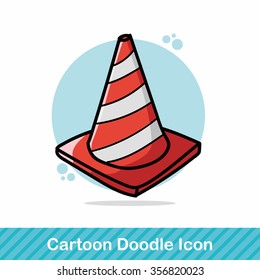 safety cone color doodle