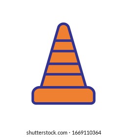 safety cone icon design vector template