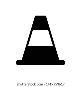 Safety Cone Icon Vector Design Template