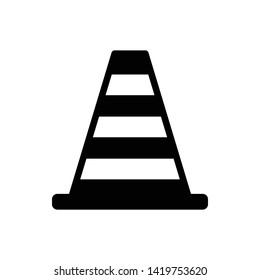Safety Cone Icon Vector Design Template