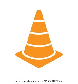 Safety Cone Icon Vector Design Template