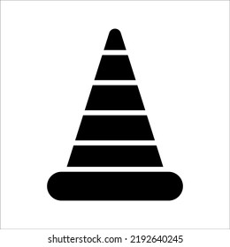 Safety Cone Icon Vector Design Template
