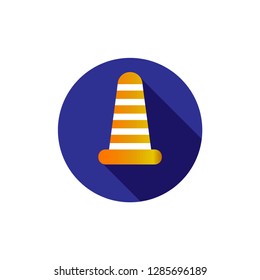 Safety Cone Icon Vector Illustration Sign & Symbol.