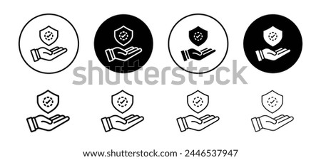 Safety Confirmation Checkmark Icon Signifying Trust and Protection