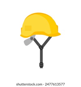 safety construction helmet flat design vector illustration isolated on white background. construction safety industry hat protective worker hard hat. Protective worker helmet and safety tool