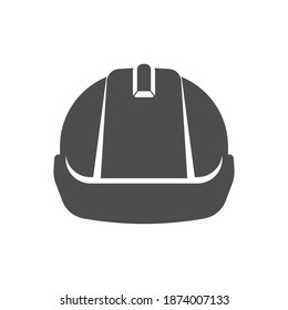 Safety construction helmet icon. Front view construction helmet sign Vector illustration. Eps 10.