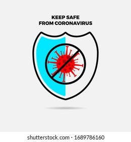 safety from corona virus covid 19, stay health, immune system, guard our body from virus, physical distancing.