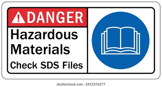 Safety data sheet and material safety data sheet sign
