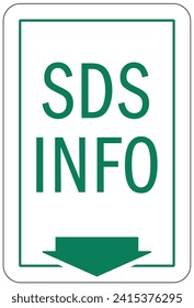 Safety data sheet and material safety data sheet sign