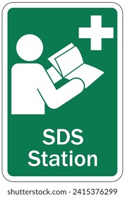 Safety data sheet and material safety data sheet sign