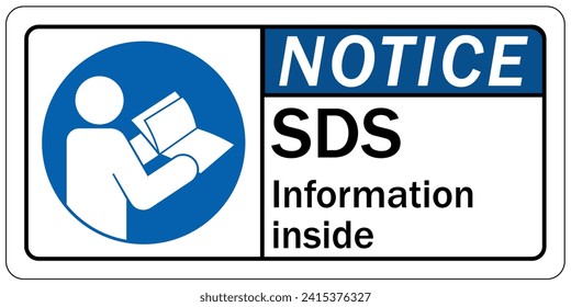 Safety data sheet and material safety data sheet sign