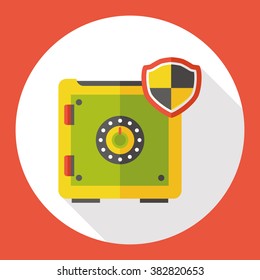 Safety Deposit Box flat icon