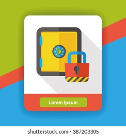 Safety Deposit Box flat icon