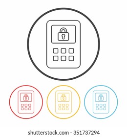 Safety Deposit Box line icon