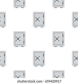 Safety deposit box pattern seamless flat style for web vector illustration