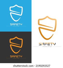 Safety. A design element for a logo, brand, sticker or label. Icon template for websites and applications. Flat style