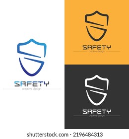 Seguridad. Un elemento de diseño para un logotipo, marca, etiqueta o etiqueta. Plantilla de icono para sitios web y aplicaciones. Estilo plano