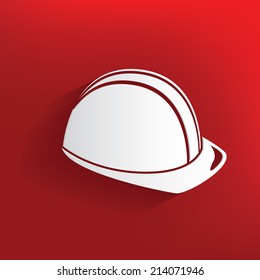 Safety design on red background,clean vector