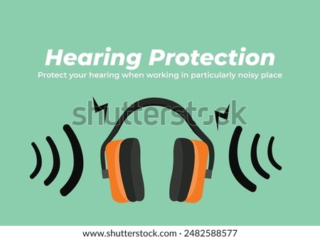 Safety Earmuffs. protect your hearing when working in particularly noisy place.