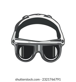 Safety equipment for extreme sports and adventure icon isolated