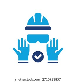 Safety Equipment Icon Mixed Vector Illustration