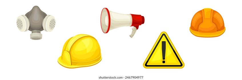 Equipo de seguridad y objeto para el Vector de trabajo de Industrial