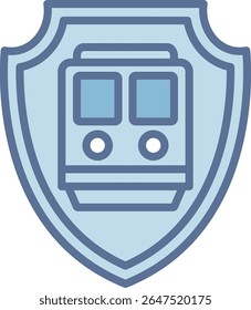Symbol "Sicherheit mit Blauton"