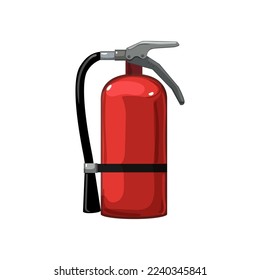 safety fire extinguisher cartoon. safety fire extinguisher sign. isolated symbol vector illustration
