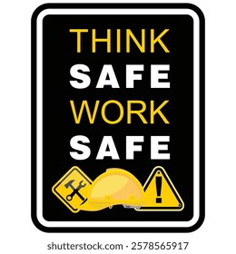 Safety first, safety always, poster vector