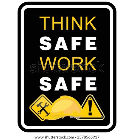 Safety first, safety always, poster vector