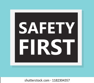 safety first concept- vector illustration