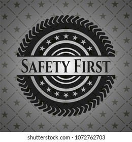 Safety First dark badge