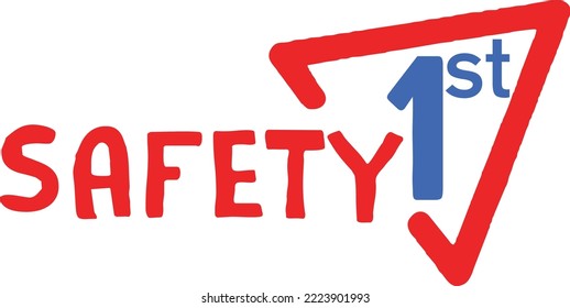 Safety First Design Idea - (Editable file) Vector Illustration