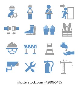 safety first icon set